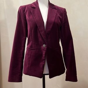 - White House Black Market Women’s Velveteen Jacket.